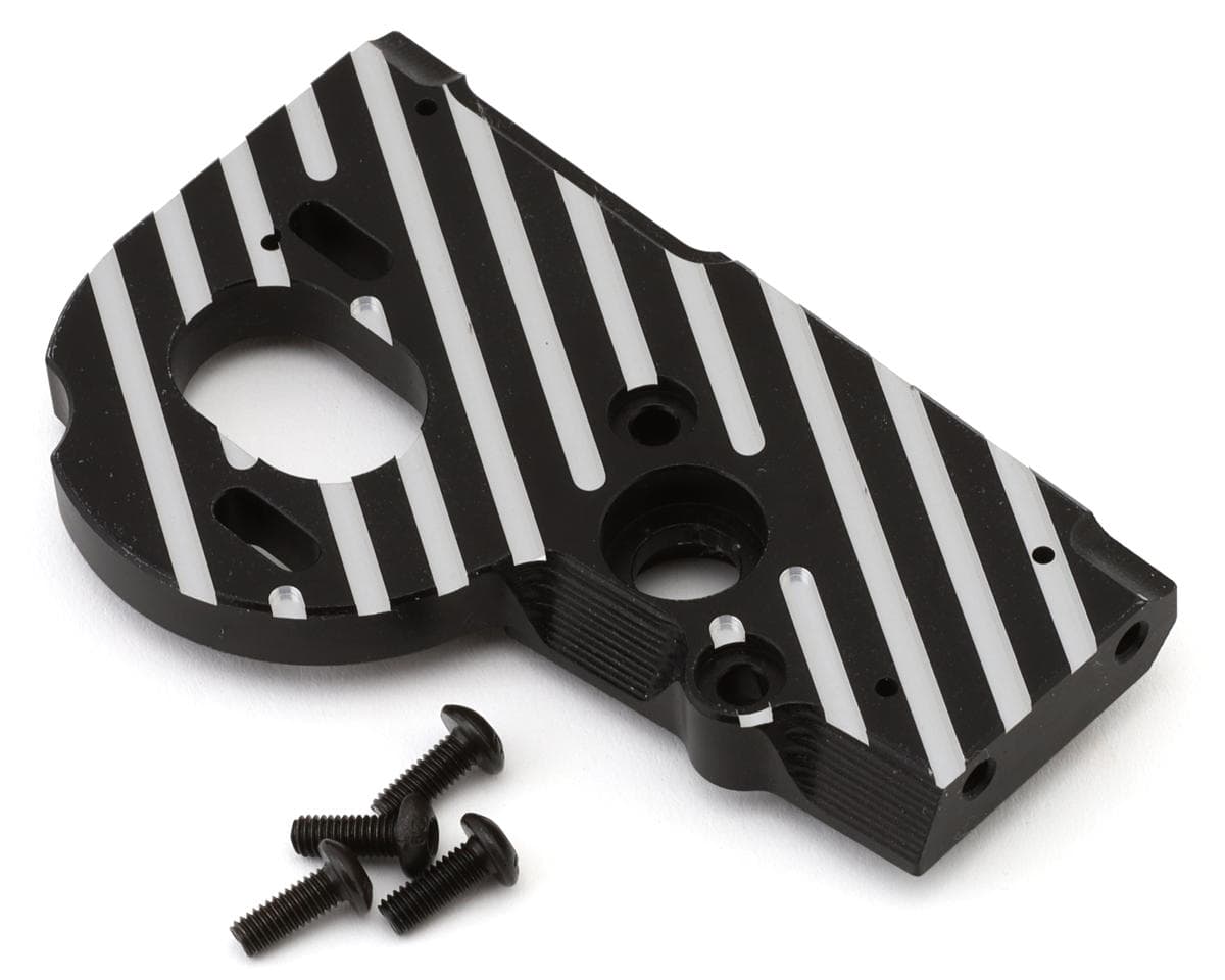Treal Hobby Axial SCX10 Pro 7075 Aluminum Motor Mount Plate (Black)
