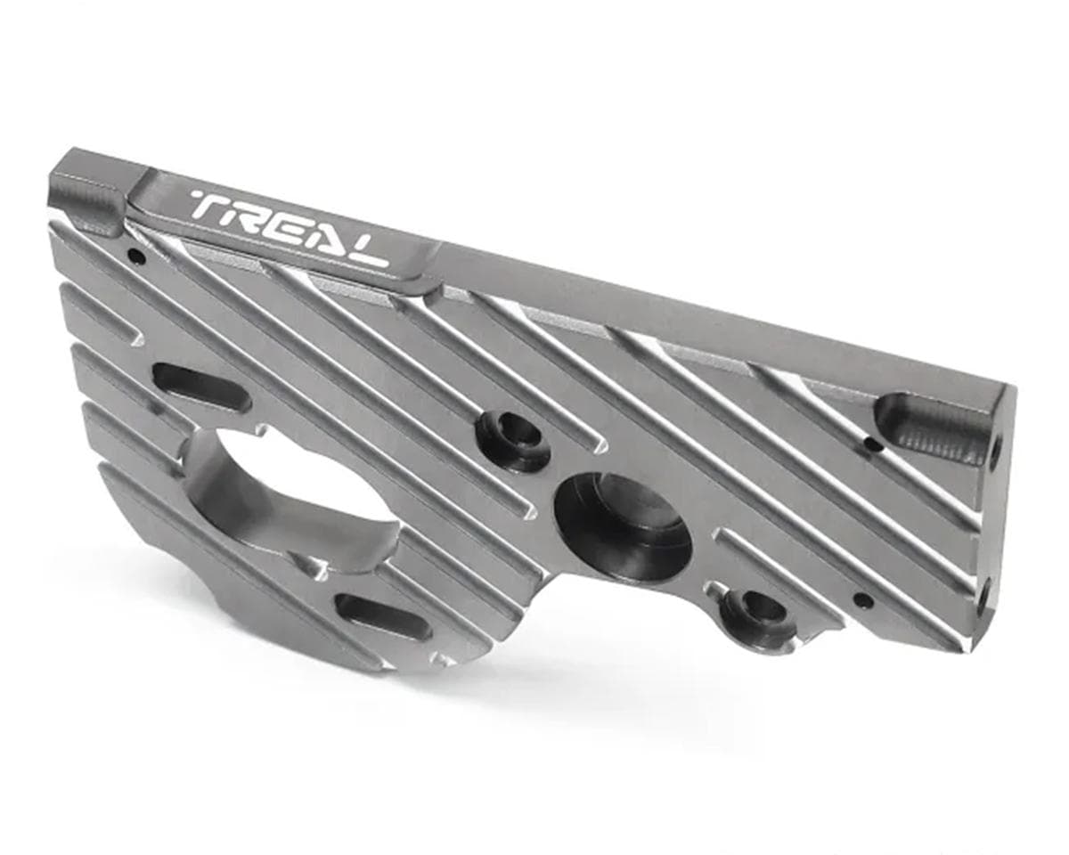 Treal Hobby Axial SCX10 Pro 7075 Aluminum Motor Mount Plate (Grey)