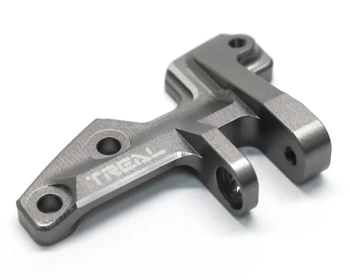 Treal Hobby Axial SCX10 Pro 7075 Billet Aluminum Panhard Chassis Mount (Grey)