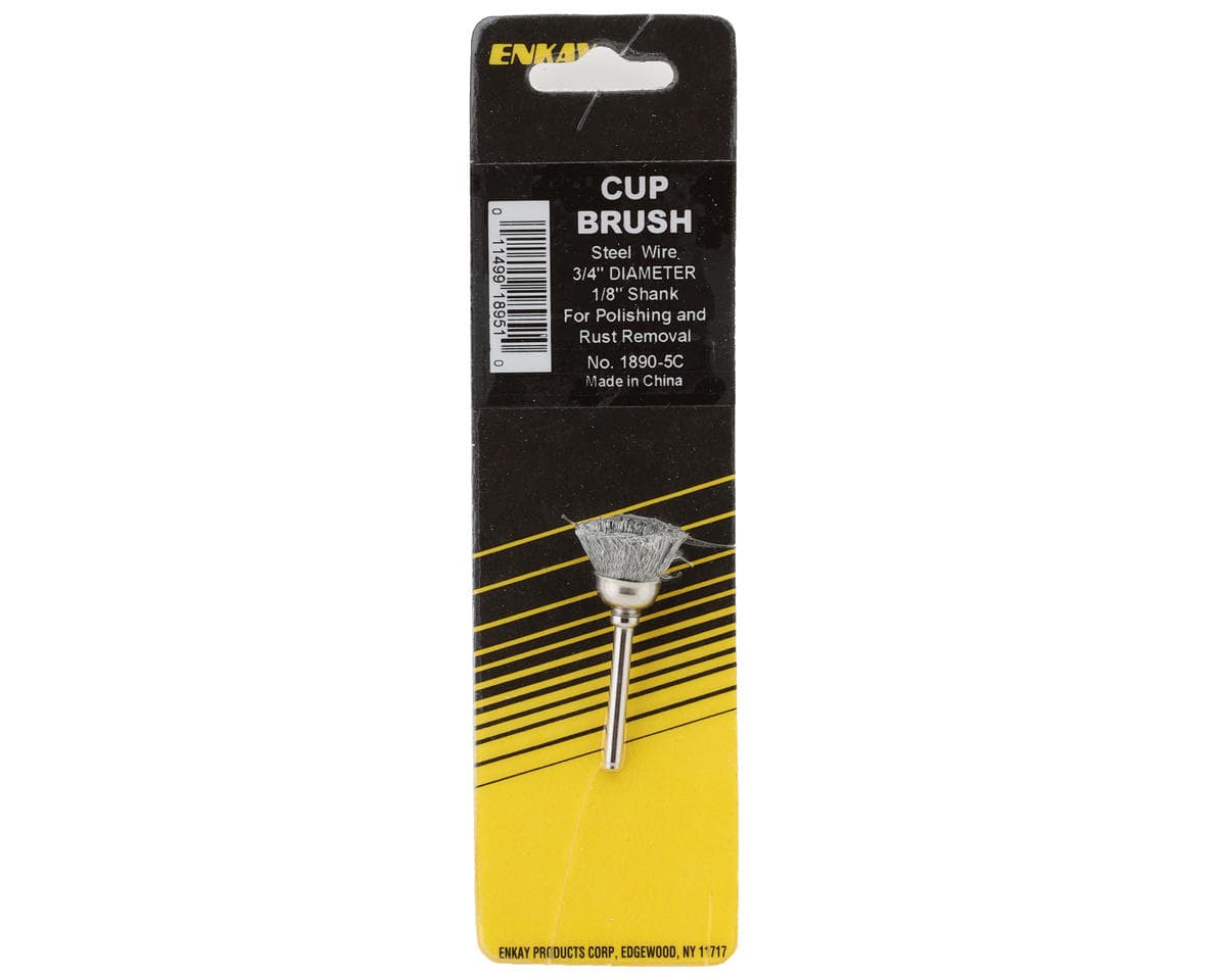 Enkay Steel Cup Wire Brush (1/8" Shank)