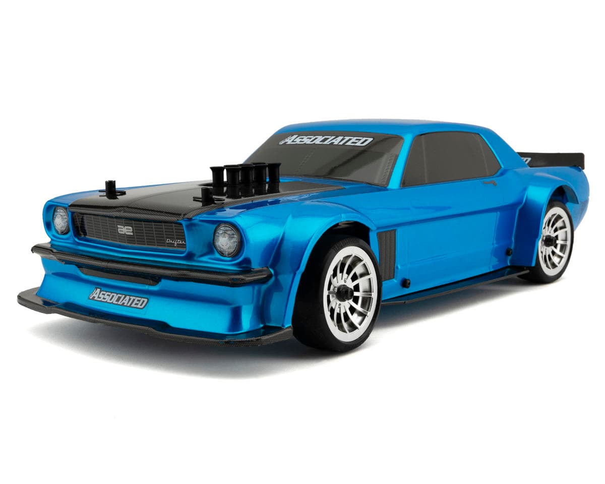 Team Associated DC10 RTR 1/10 Electric Brushless RWD Drift Car Combo (Blue) w/2.4GHz Radio, Battery & Charger