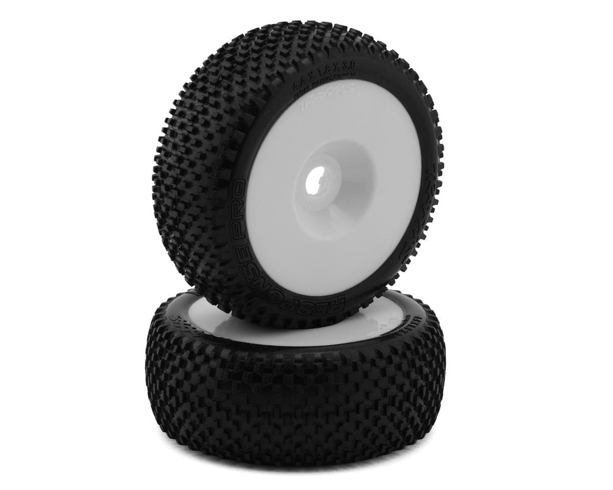 Traxxas Jato® 4x4 Response Pro Pre-Mounted Tires w/Dish Wheels (White) (2)
