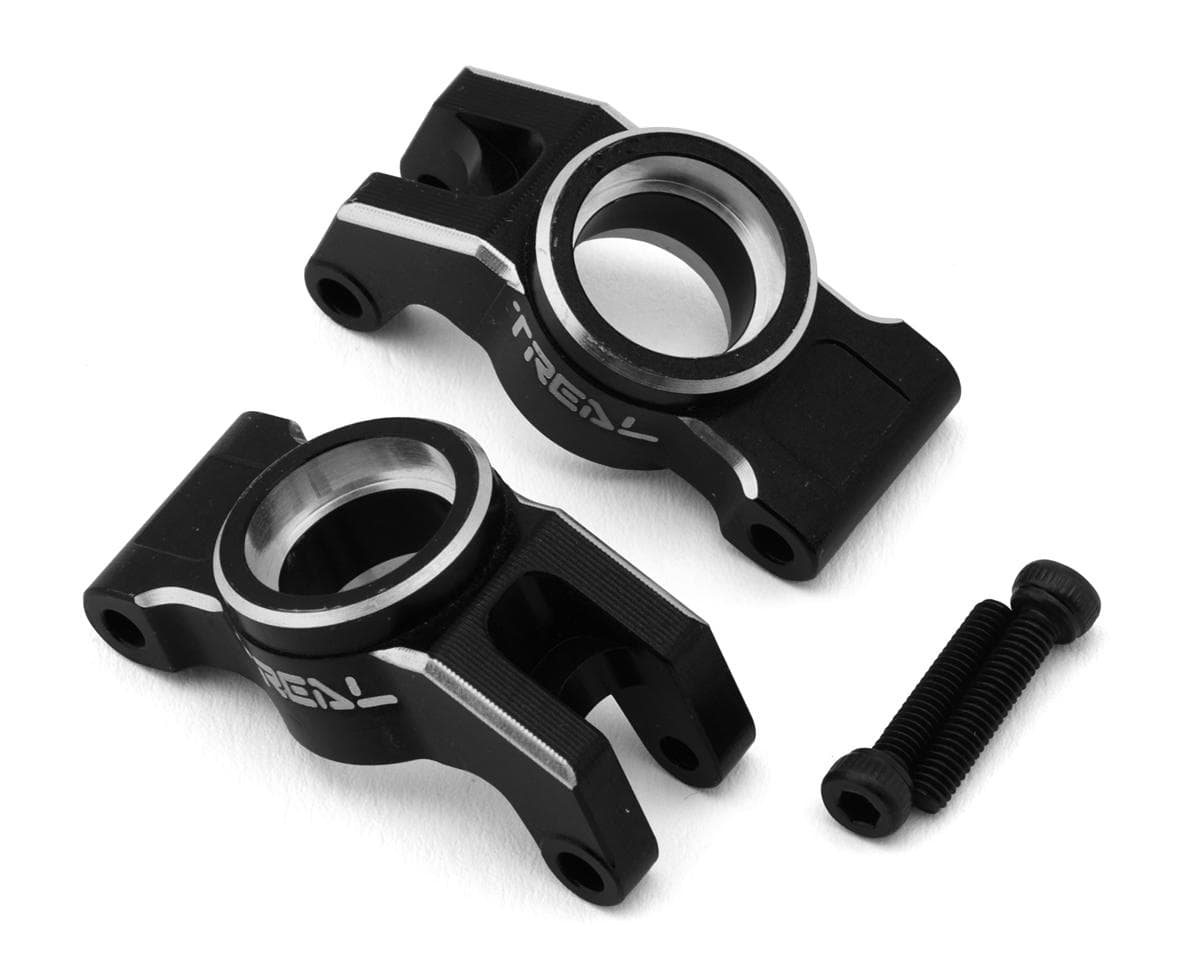 Treal Hobby Arrma Typhon/Granite Grom 7075 Aluminum Rear Hub Carrier Set (Black) (2)