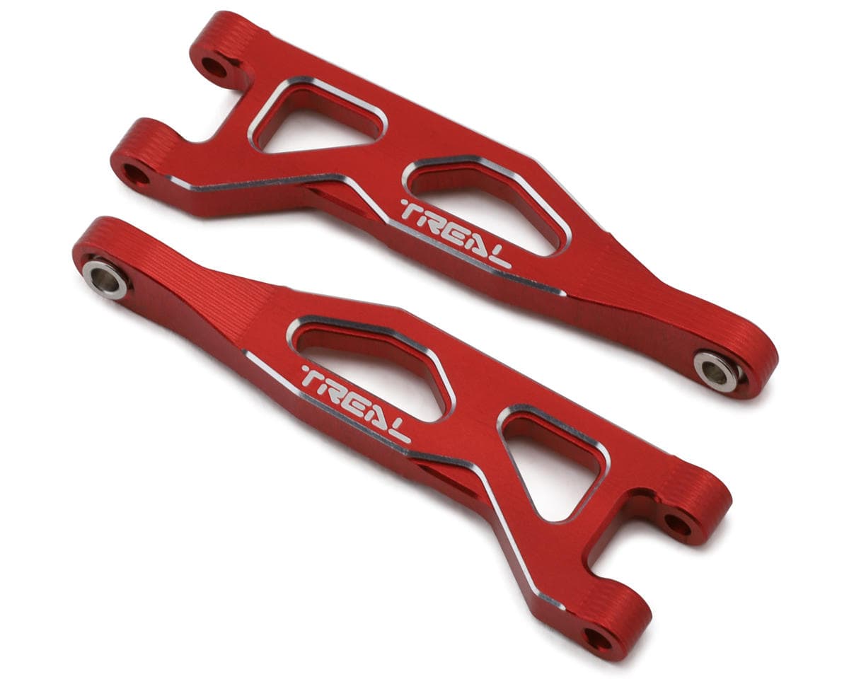 Treal Hobby Arrma Typhon/Granite Grom 7075 Aluminum Rear Upper Arm Set (Red) (2)