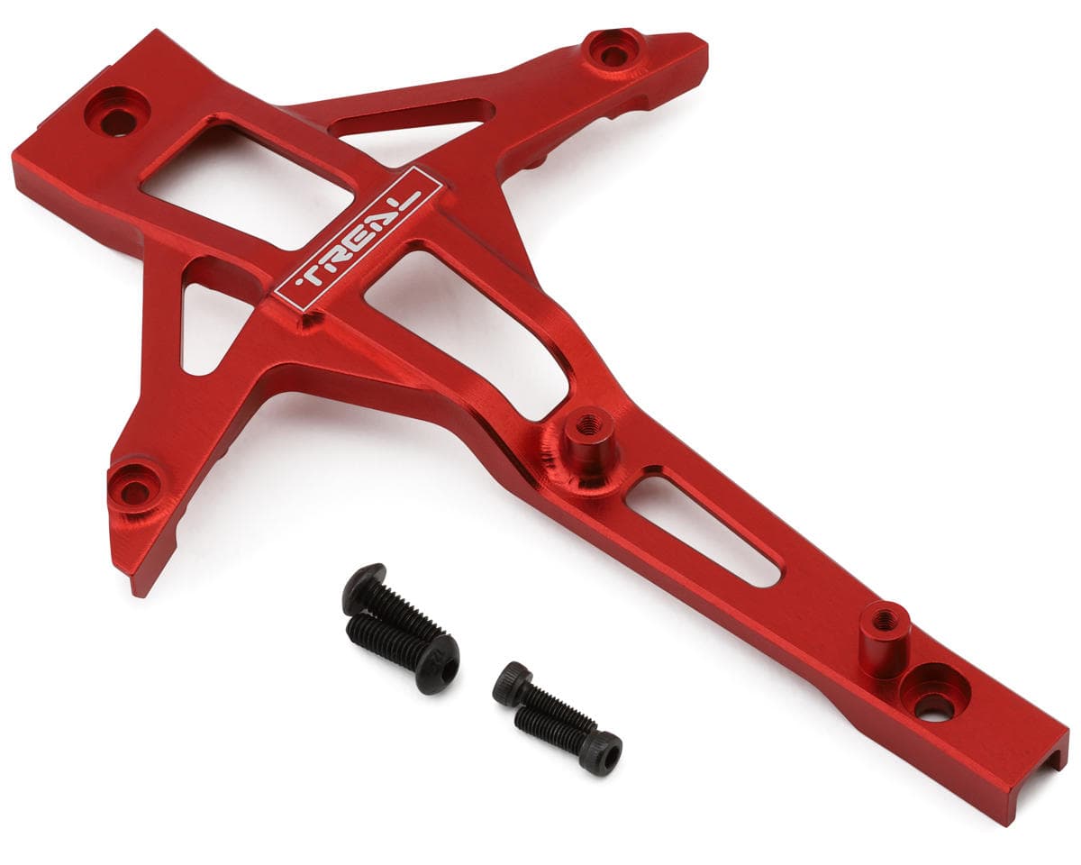 Treal Hobby 7075 Aluminum Front Chassis Brace for Traxxas® Maxx® & Maxx Slash® (Red)