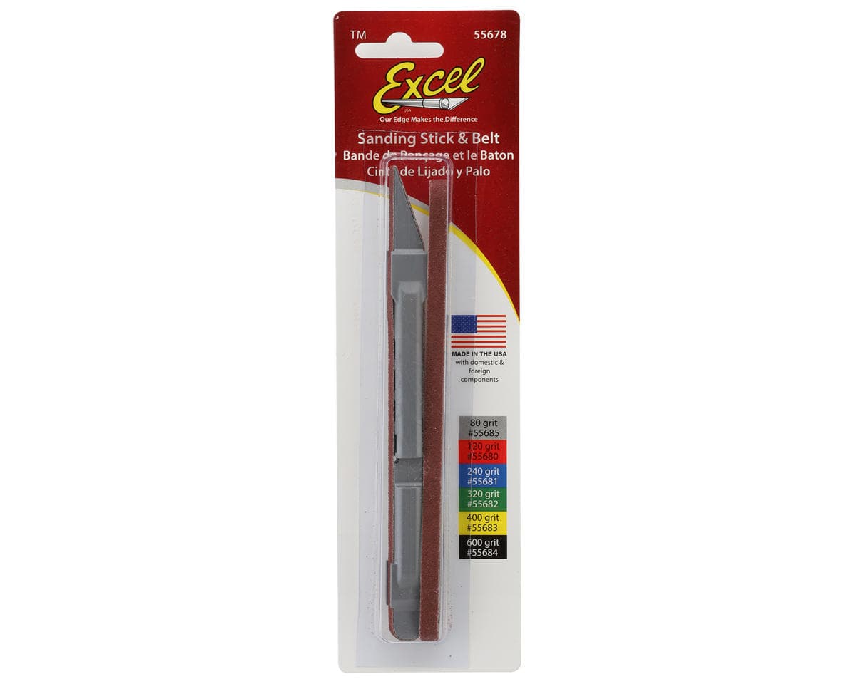 Excel Sanding Stick w/Two Belts (80 Grit)