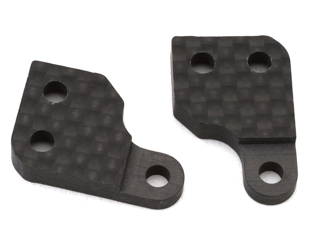 XRAY XT 2024 Graphite Steering Block Extension w/Steering Backstop (2) (3-Dot)
