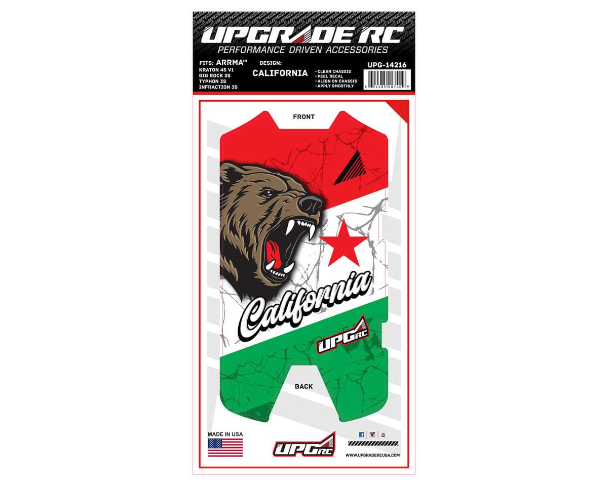 UpGrade RC Chassis Protector for Arrma® 3S (California) (1) (Big Rock 3S/Typhon 3S/Infraction 3S)
