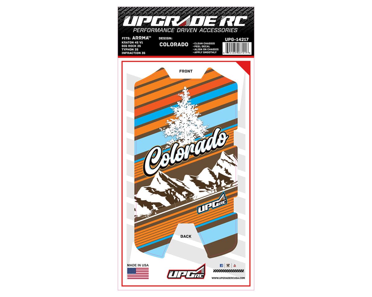 UpGrade RC Chassis Protector for Arrma® 3S (Colorado) (1) (Big Rock 3S/Typhon 3S/Infraction 3S)