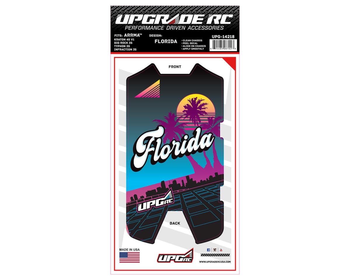 UpGrade RC Chassis Protector for Arrma® 3S (Florida) (1) (Big Rock 3S/Typhon 3S/Infraction 3S)