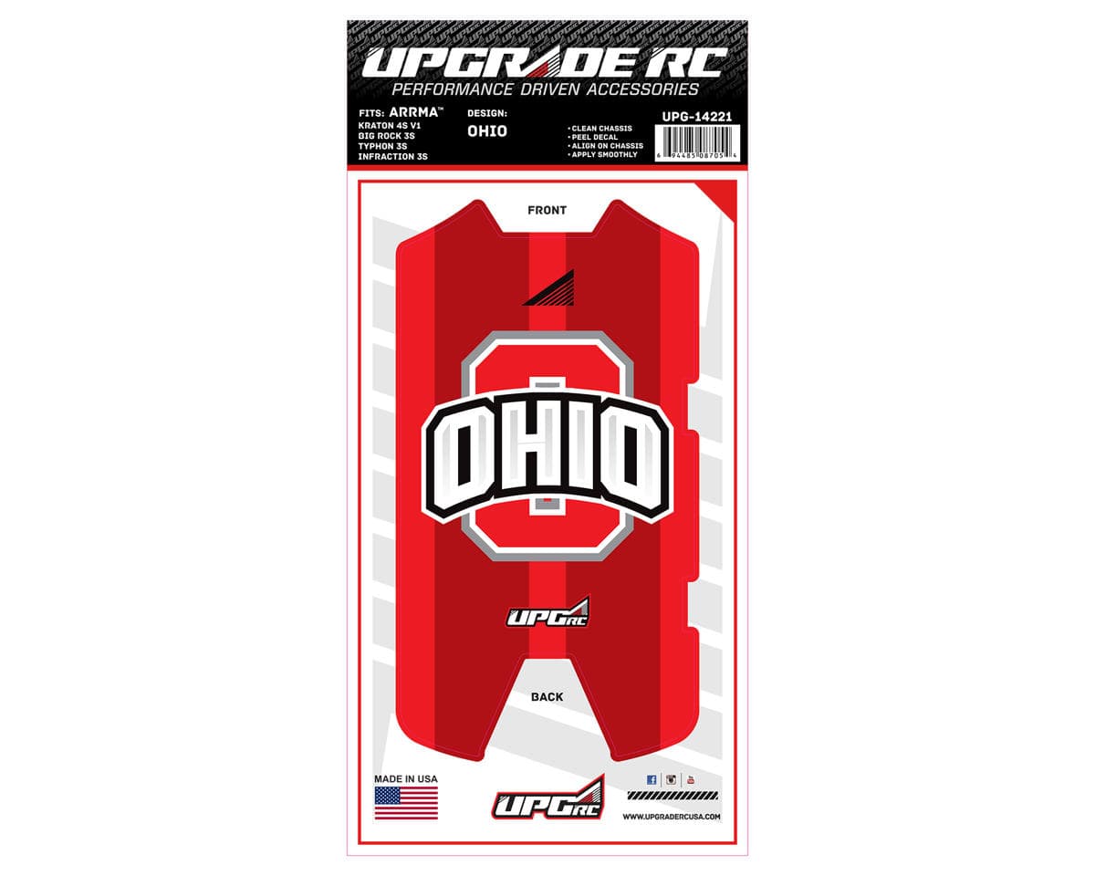 UpGrade RC Chassis Protector for Arrma® 3S (Ohio) (1) (Big Rock 3S/Typhon 3S/Infraction 3S)