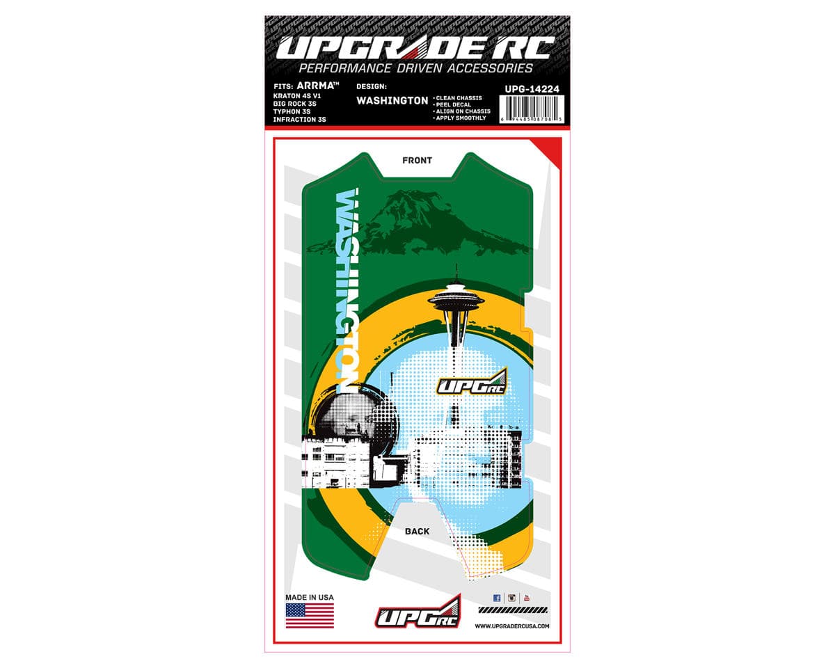 UpGrade RC Chassis Protector for Arrma® 3S (Washington) (1) (Big Rock 3S/Typhon 3S/Infraction 3S)