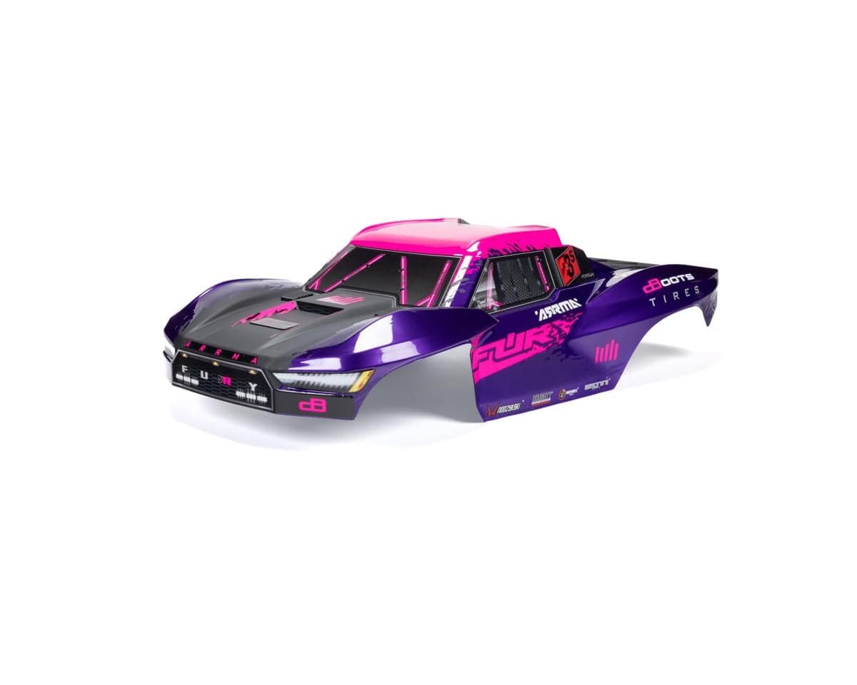 Arrma 1/10 Fury Painted & Decaled Trimmed Body Set (Purple)