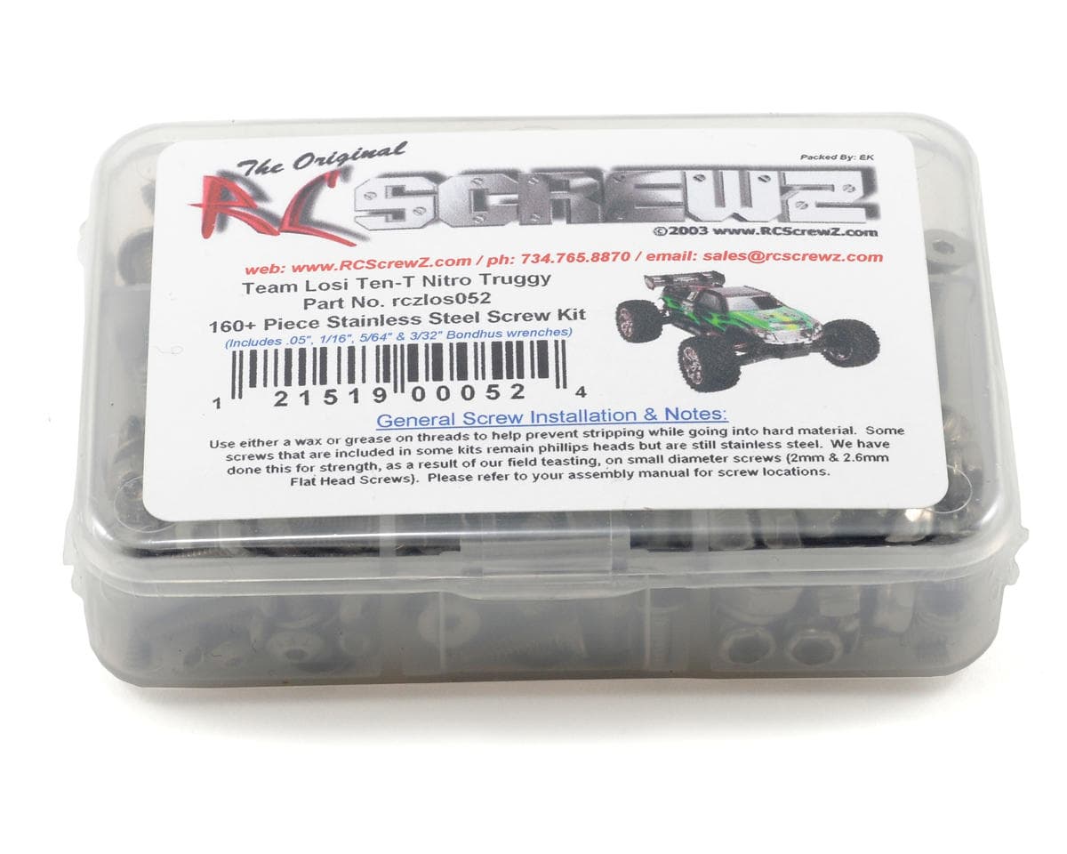 RC Screwz Team Losi Ten-T Stainless Steel Screw Kit