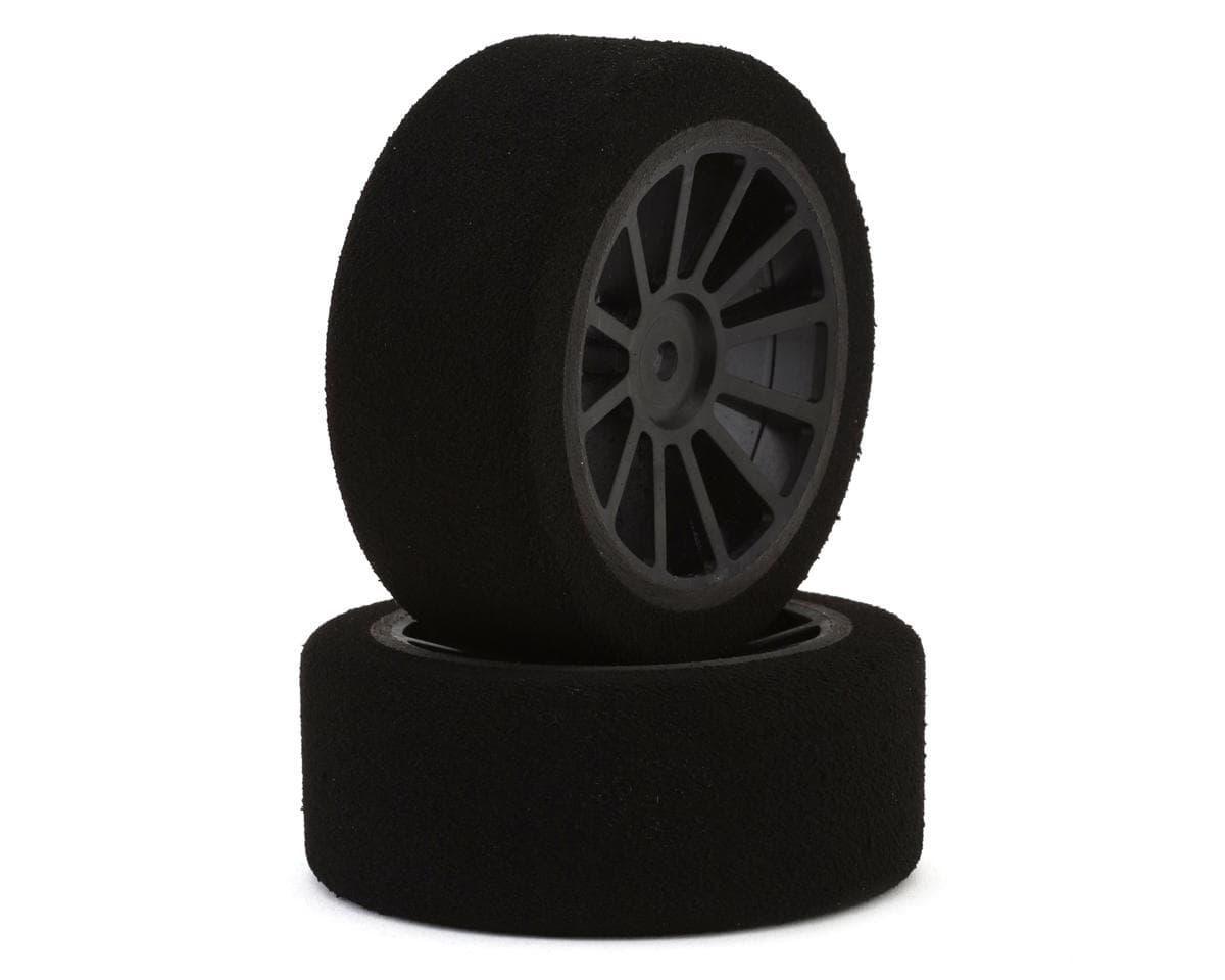 Kyosho Avantie 1/10 On Road Touring Car Front Foam Tires (Black) (2) (37 Shore) w/12mm Hex