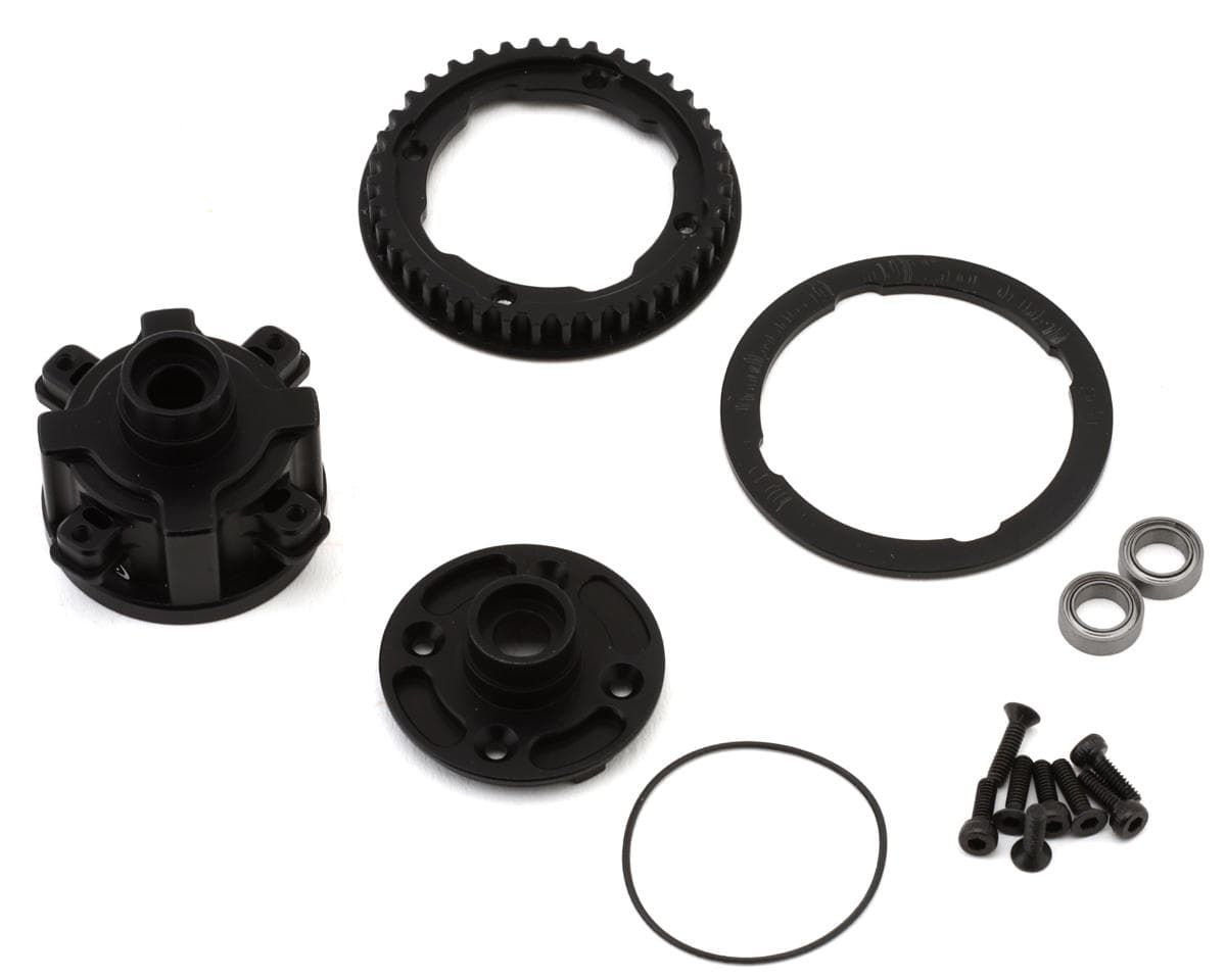 Yokomo MS1.0 Aluminum Gear Differential Case Set w/38T Pulley