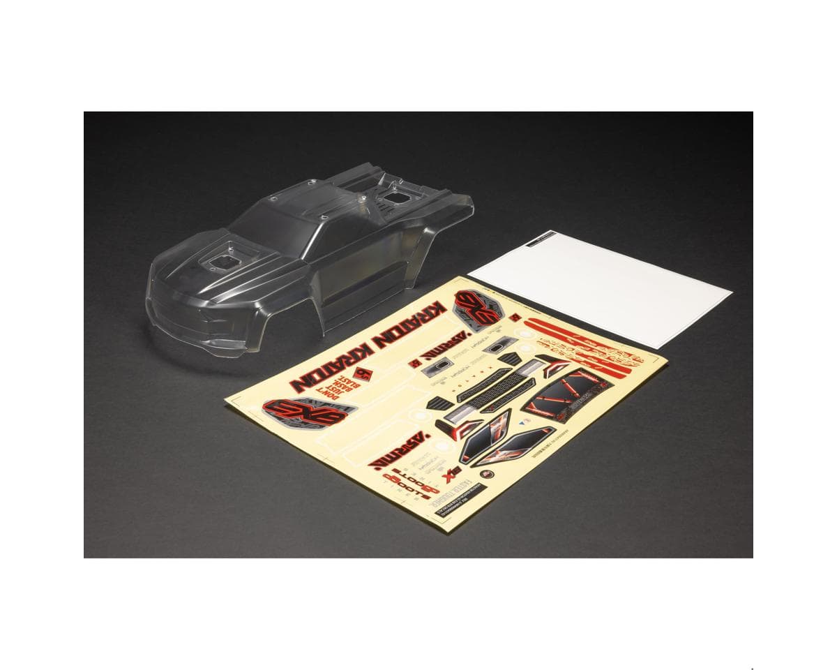 Arrma KRATON 6S BLX V6 1/8 Painted Body w/Decals (Clear)