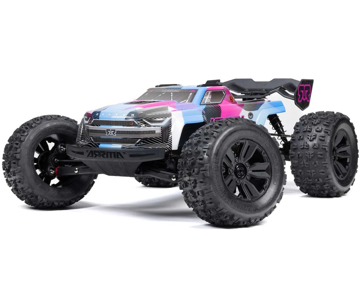 Arrma Kraton 6S BLX RTR 1/8 4WD Brushless Monster Truck (Blue/Pink) (V6) w/SLT3 2.4GHz Radio