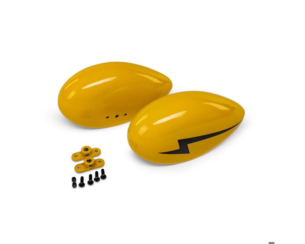 Hangar 9 J-3 Cub 10cc Fiberglass Wheel Pants (2) w/Mounting hardware