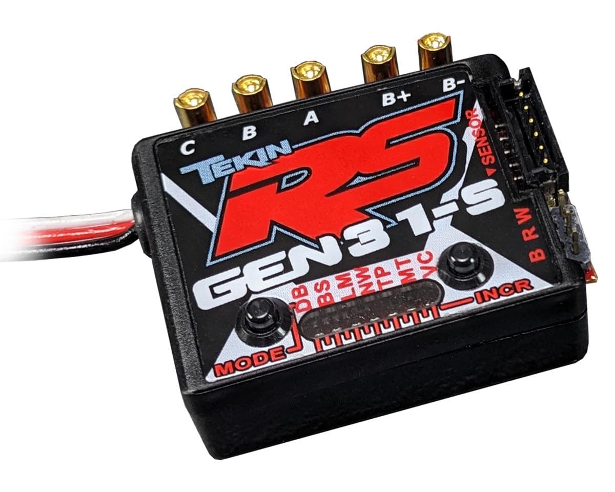 Tekin RS Gen3 BL 1S 1/12 Sensored Brushless/Brushed ESC (Black Edition)