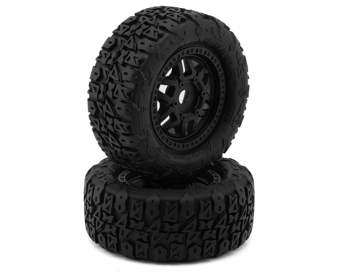 Method RC Terraform V2 Belted 1/7 Short Course Pre-Mounted Tires w/17mm Hex & Switch Wheels (Black) (2)