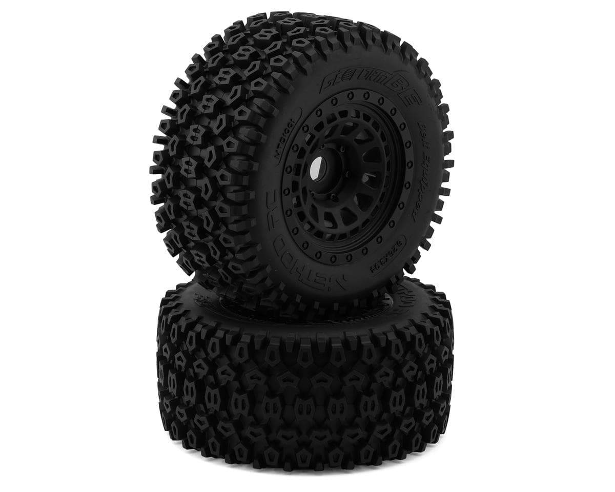 Method RC Geoform V2 Belted 1/5 Monster Truck Pre-Mounted Tires w/24mm Hex & Array Wheels (Black) (2)