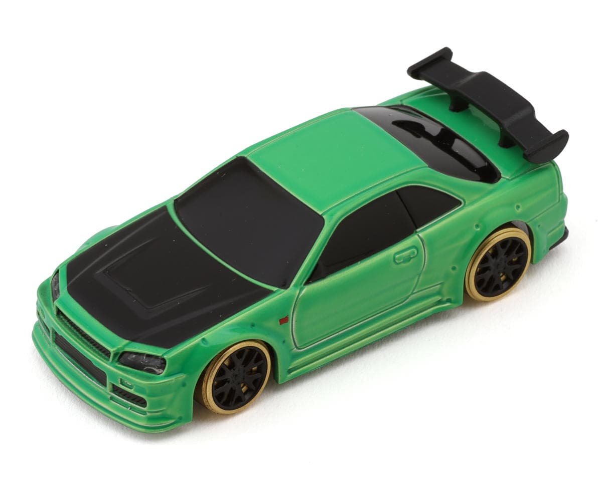 Turbo Racing C64 1/76 RTR Electric 2WD Micro RC Drift Car (Green) w/2.4GHz Radio, Gyro & Battery