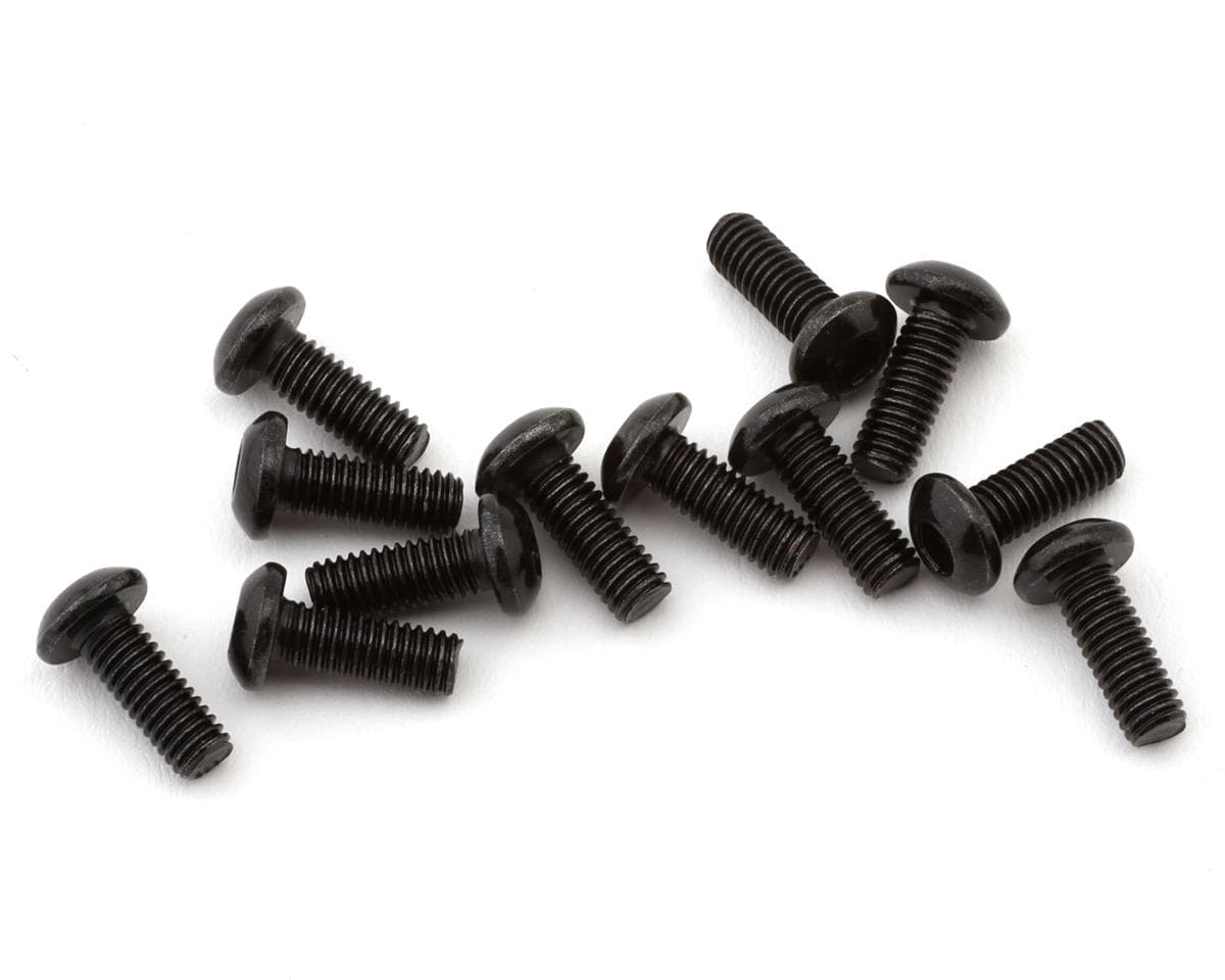 MJX HYPER GO 3x8mm Galvanized Button Head Hex Screw (12)