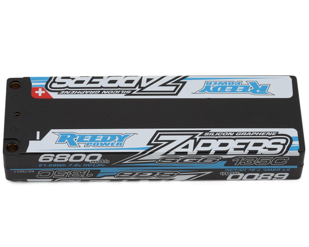 Reedy Zappers HV SG6 2S Low Profile 135C LiPo Battery (7.6V/6800mAh) w/5mm Bullets