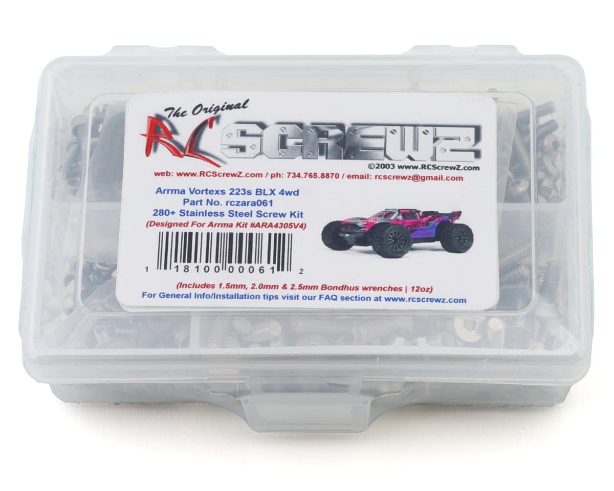 RC Screwz Arrma® Vorteks™ 223S BLX 1/10 Stadium Truck Stainless Steel Screw Kit