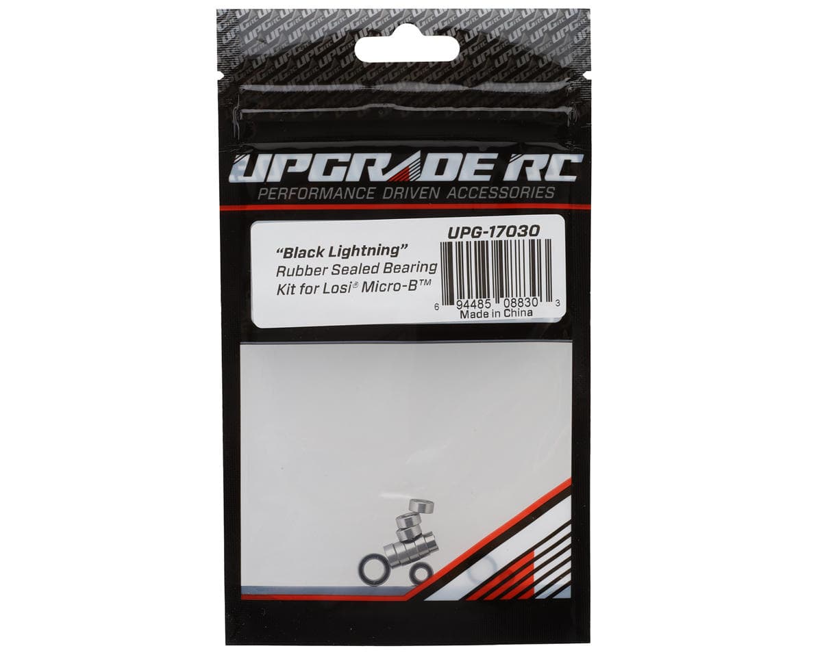 UpGrade RC "Black Lightning" Rubber Sealed Bearing Kit for Losi® Micro-B™ & Micro-T™