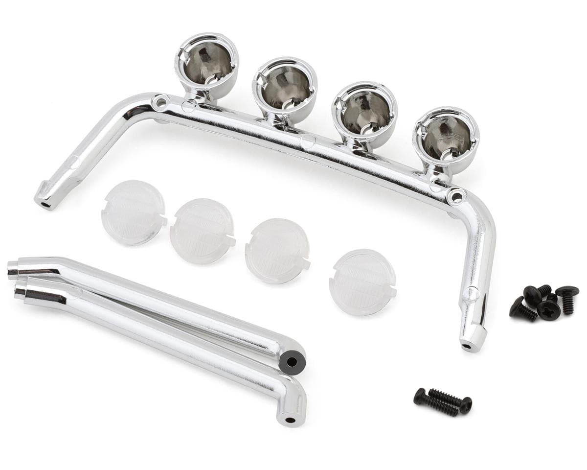 HobbyPlus CR18 Convoy Roll Cage & Light Mount Set (Chrome)