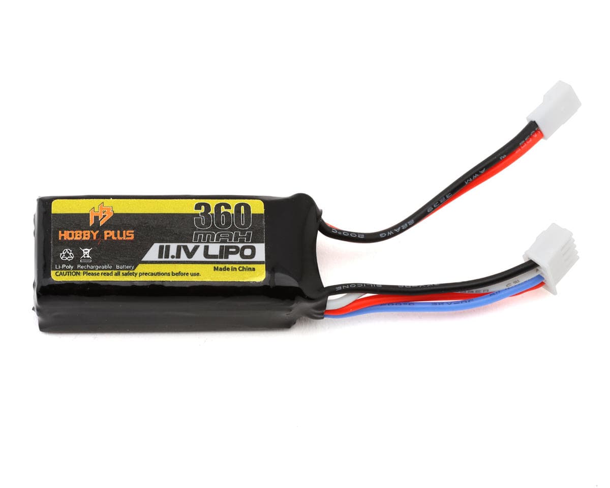 HobbyPlus 3S (11.1V/360mAh) 20C LiPo Battery w/JST-MCX Connector