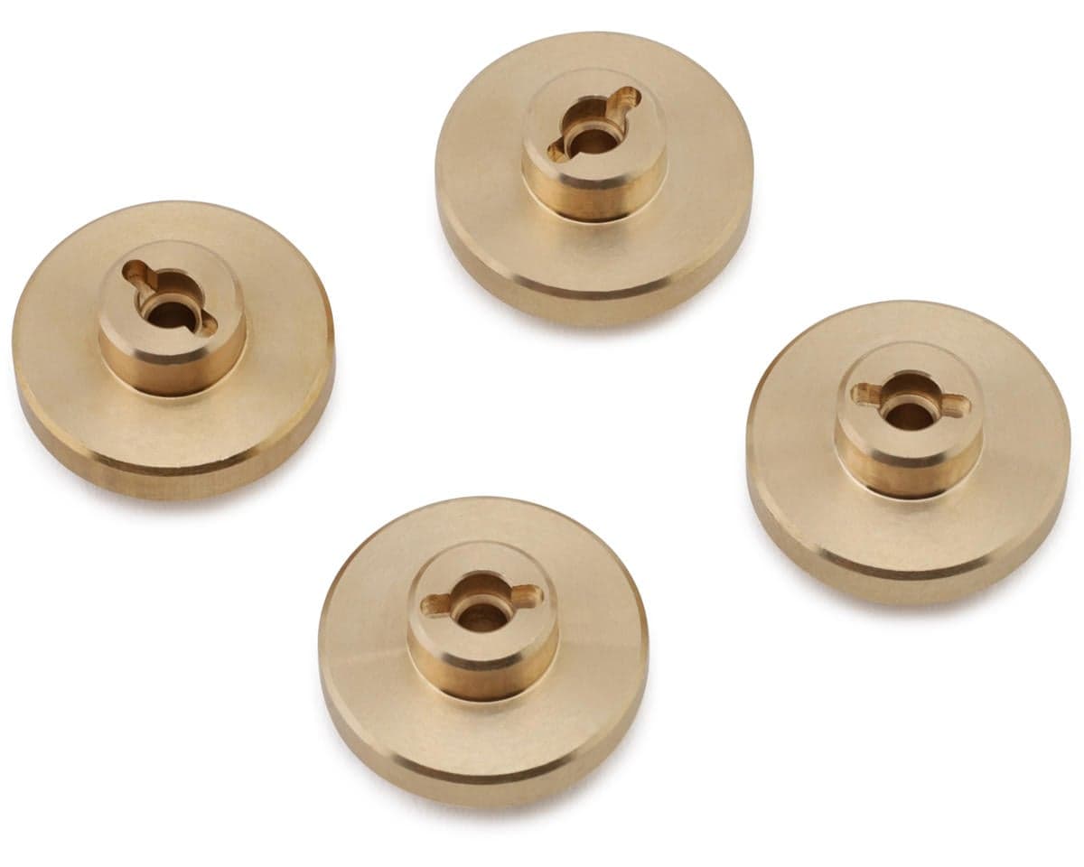 HobbyPlus CR18P Pro Brass Hex Adapters (4) (10mm) (13g) For Use w/1.5mm Pin