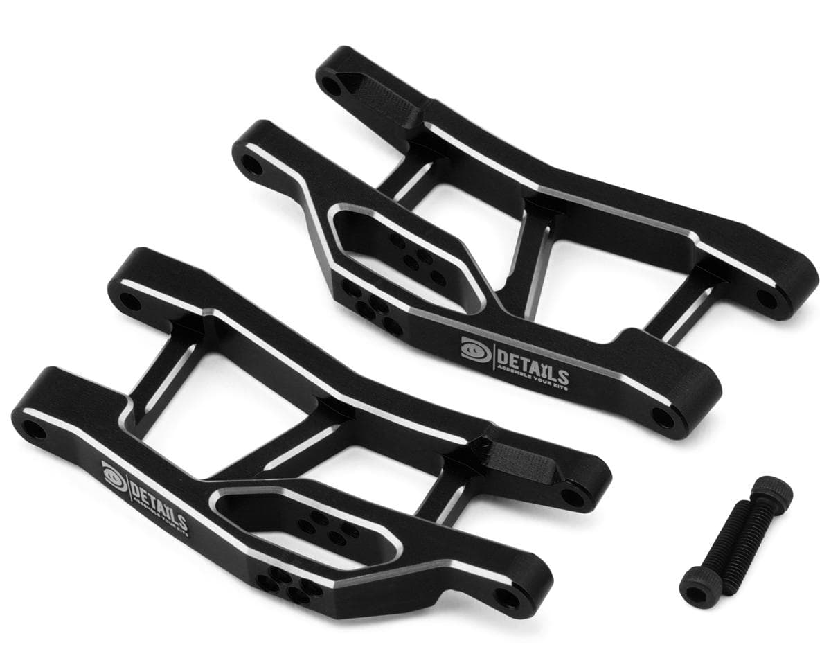Hobby Details 7075 Aluminum Front Lower Arm Set for Traxxas® Mini Maxx® (Black) (2)