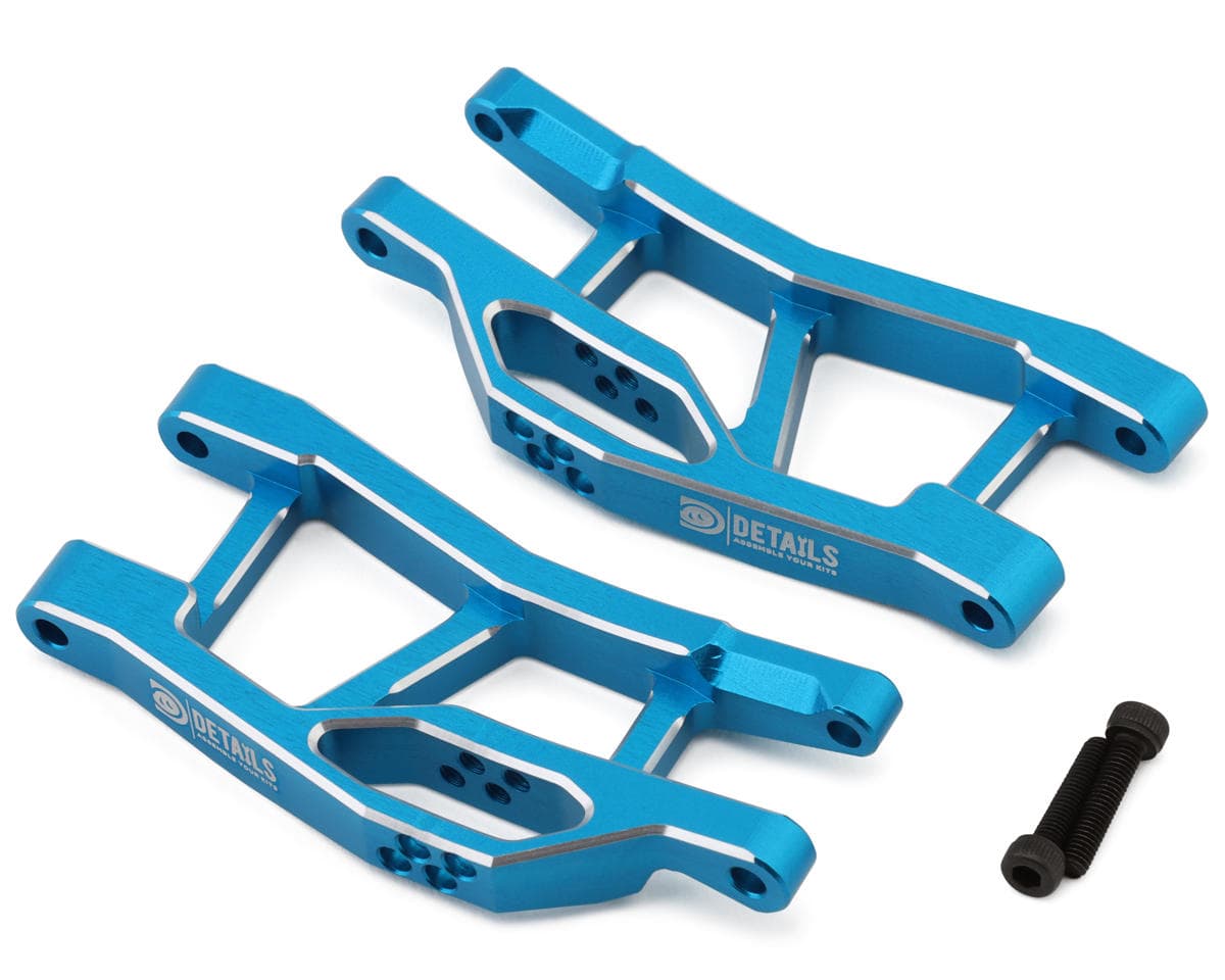 Hobby Details 7075 Aluminum Front Lower Arm Set for Traxxas® Mini Maxx® (Blue) (2)