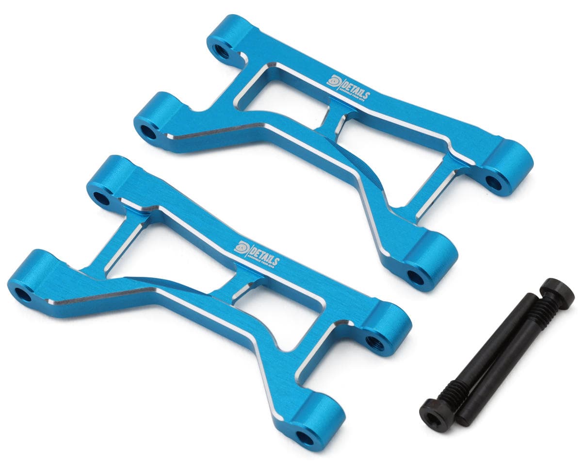 Hobby Details 7075 Aluminum Rear Upper Arm Set for Traxxas® Mini Maxx® (Blue) (2)