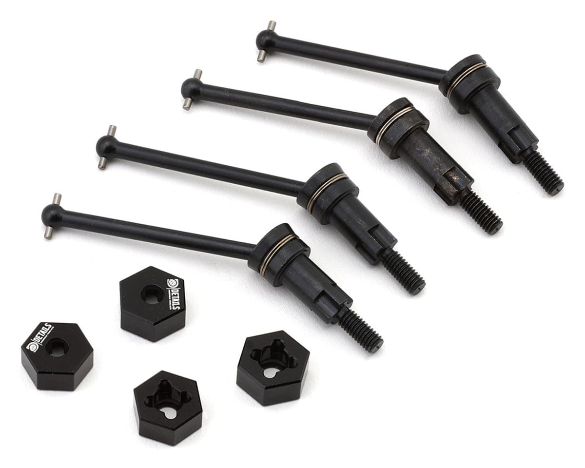 Hobby Details Metal CVD Drive Shaft Set For 1/16 Arrma® Mojave Grom (4) (Front/Rear) w/Hexes