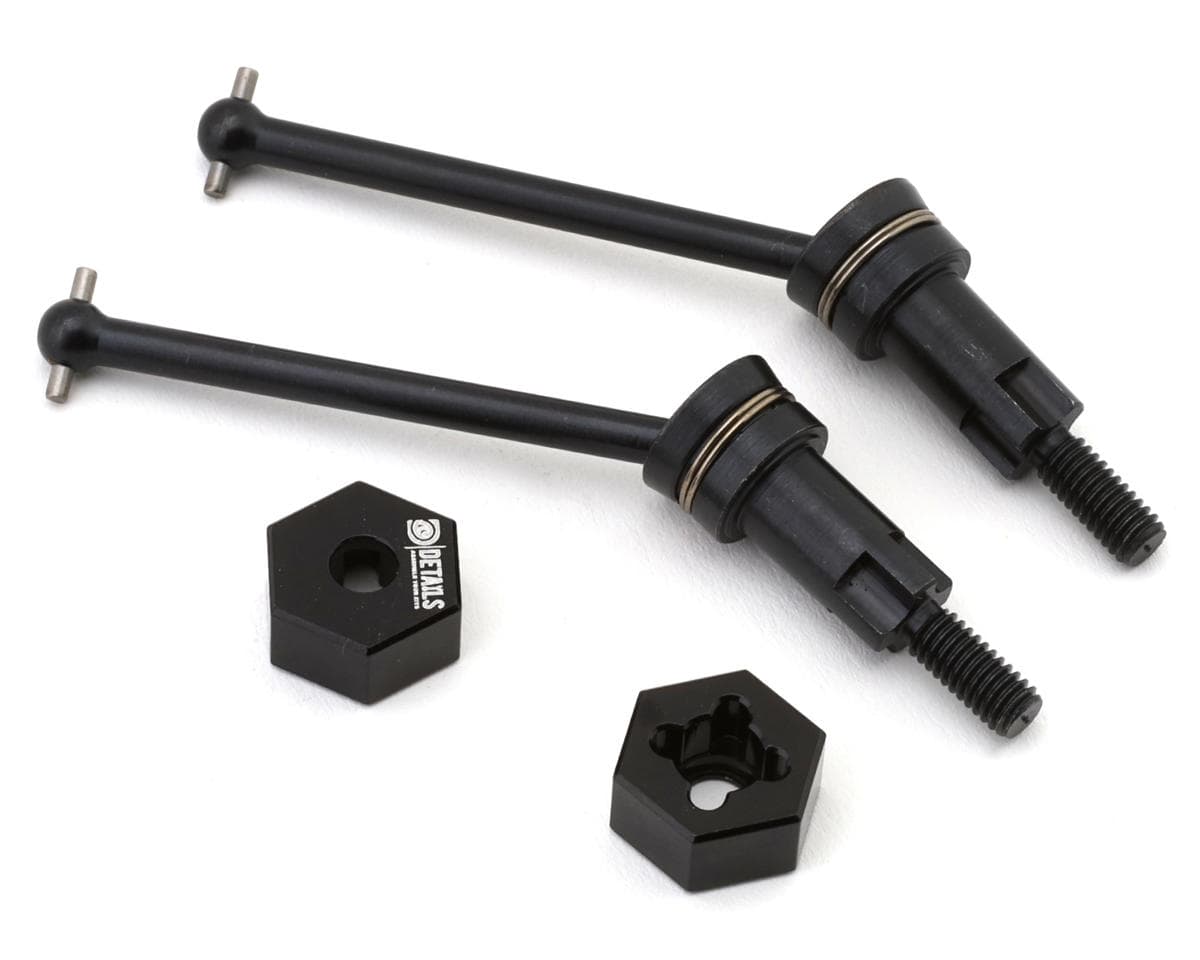 Hobby Details Metal Front CVD Drive Shaft Set For 1/16 Arrma® Mojave Grom (2) w/Hexes