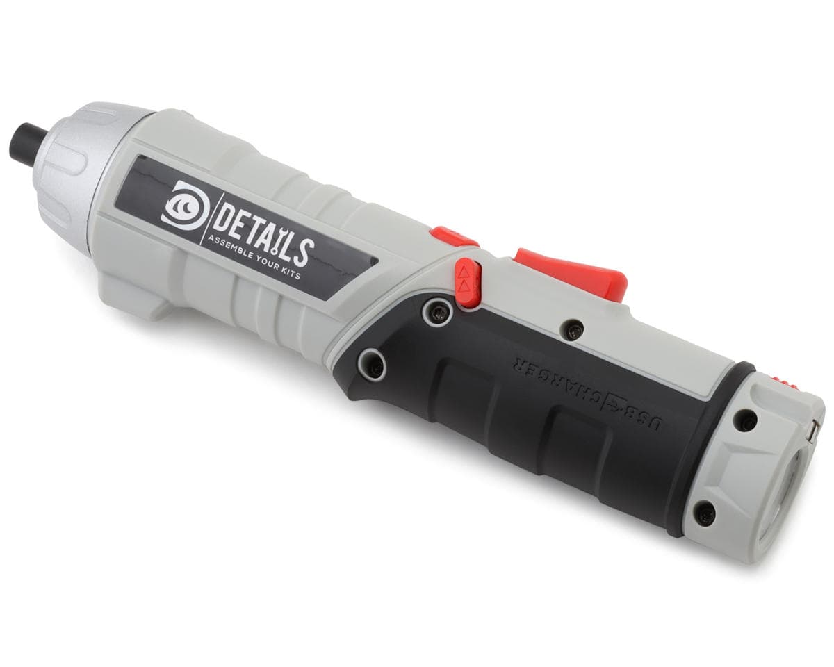 Hobby Details Power1 Electric Mini Screwdriver w/Titanium Tip Set (1.5, 2.0, 2.5, 3.0mm)