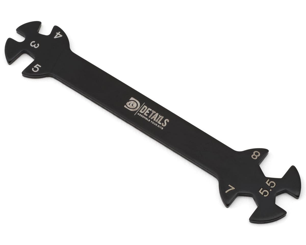 Hobby Details Steel Turnbuckle Box Wrench (3, 4, 5, 5.5, 7 & 8mm)