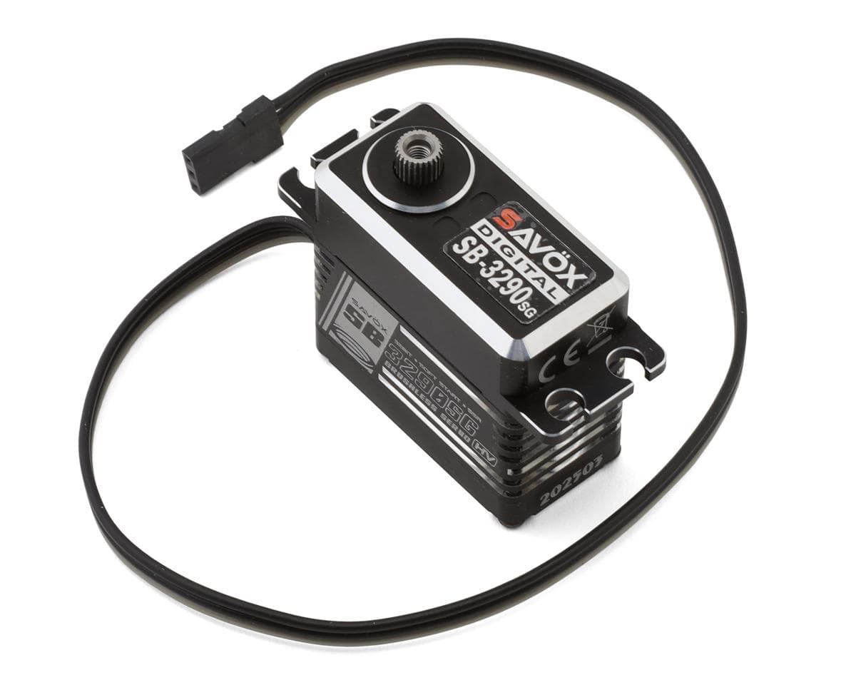 Savox 3290SG Aluminum "High Torque" Water Resistant Brushless Servo (HV) (Black Edition)