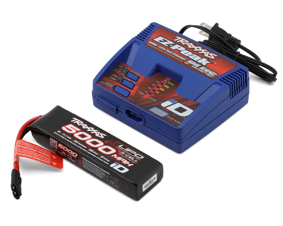 SCRATCH & DENT: Traxxas 3S 25C LiPo Battery (11.1V/5000mAh) Completer Pack w/Traxxas ID EZ-Peak Charger