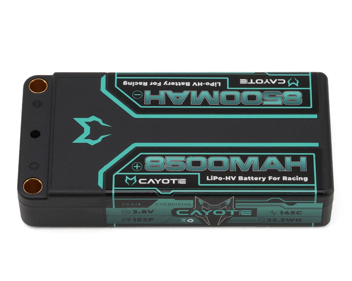 Cayote 1S 145C LCG Shorty LiHV Battery (3.8V/8500mAh) w/5mm Bullets