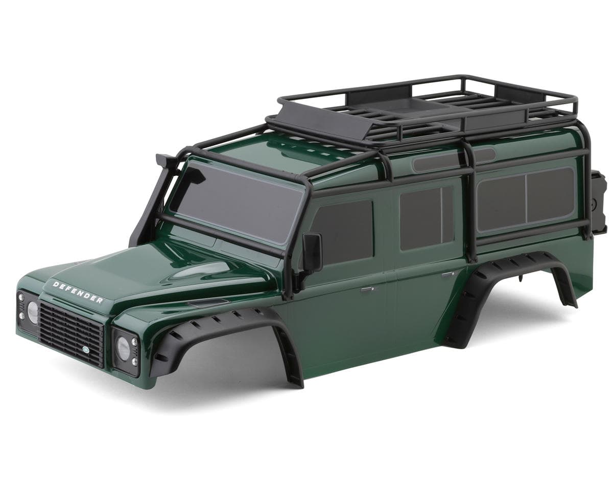 Traxxas TRX-4™ Land Rover® Defender® Pre-Painted Complete Body Set (Green) w/Grille & Clipless Mounting