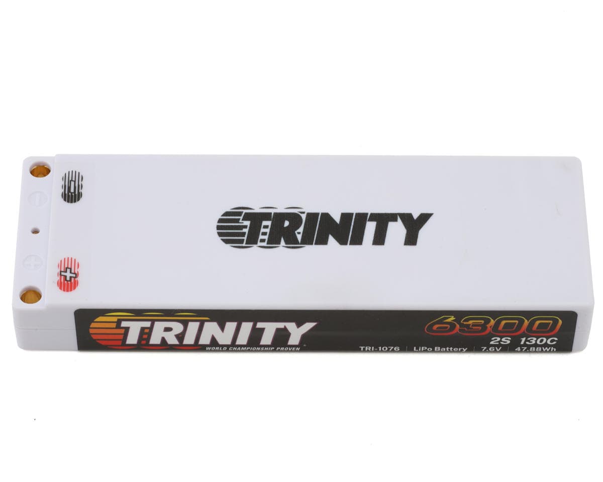 Trinity V2 2S 130C Stick LiPo Battery (7.6V/6300mAh) w/5mm Bullets