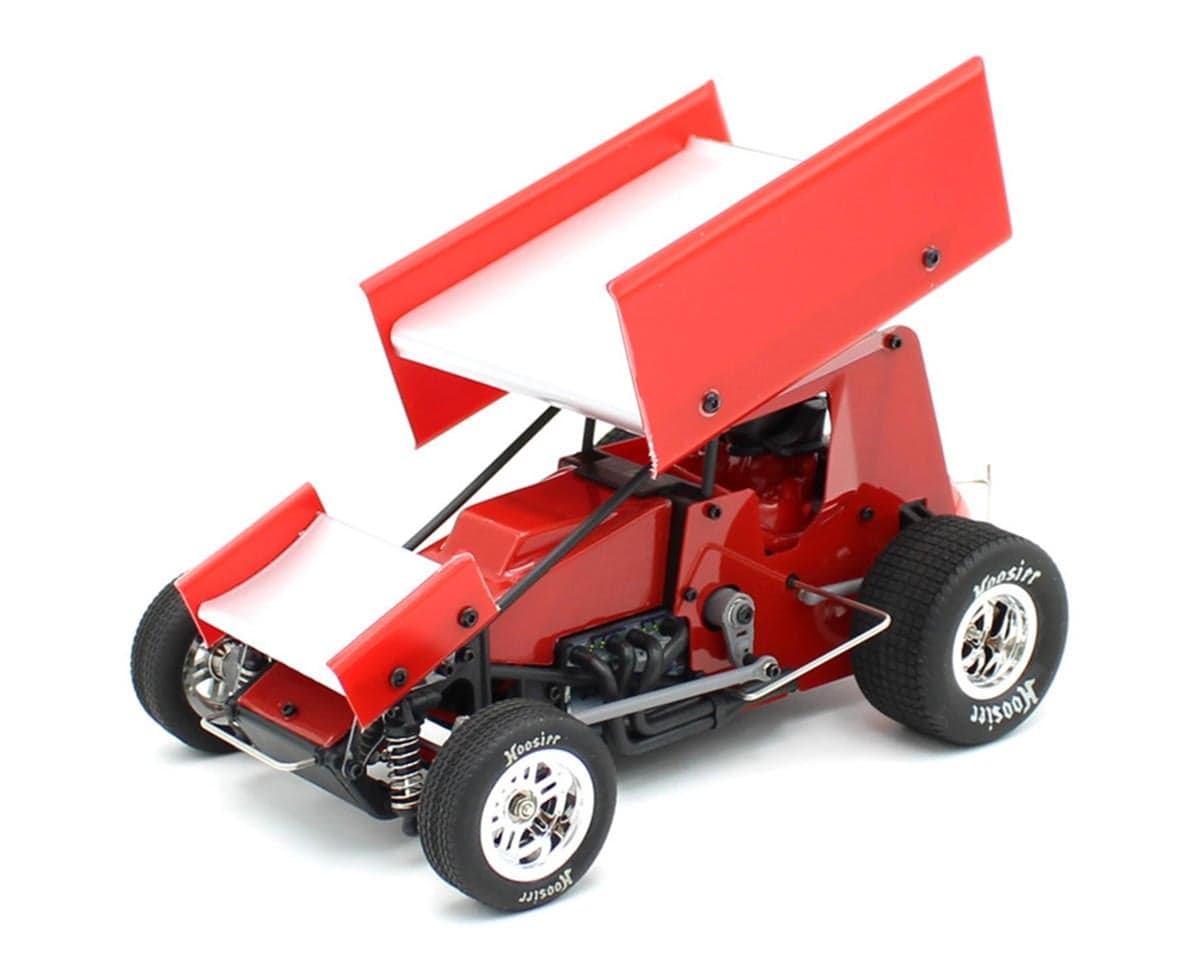 1RC Racing Sprint Car 4.0 1/18 Brushless RTR 2WD Oval Racer (Red) w/2.4GHz Radio, Battery & Charger