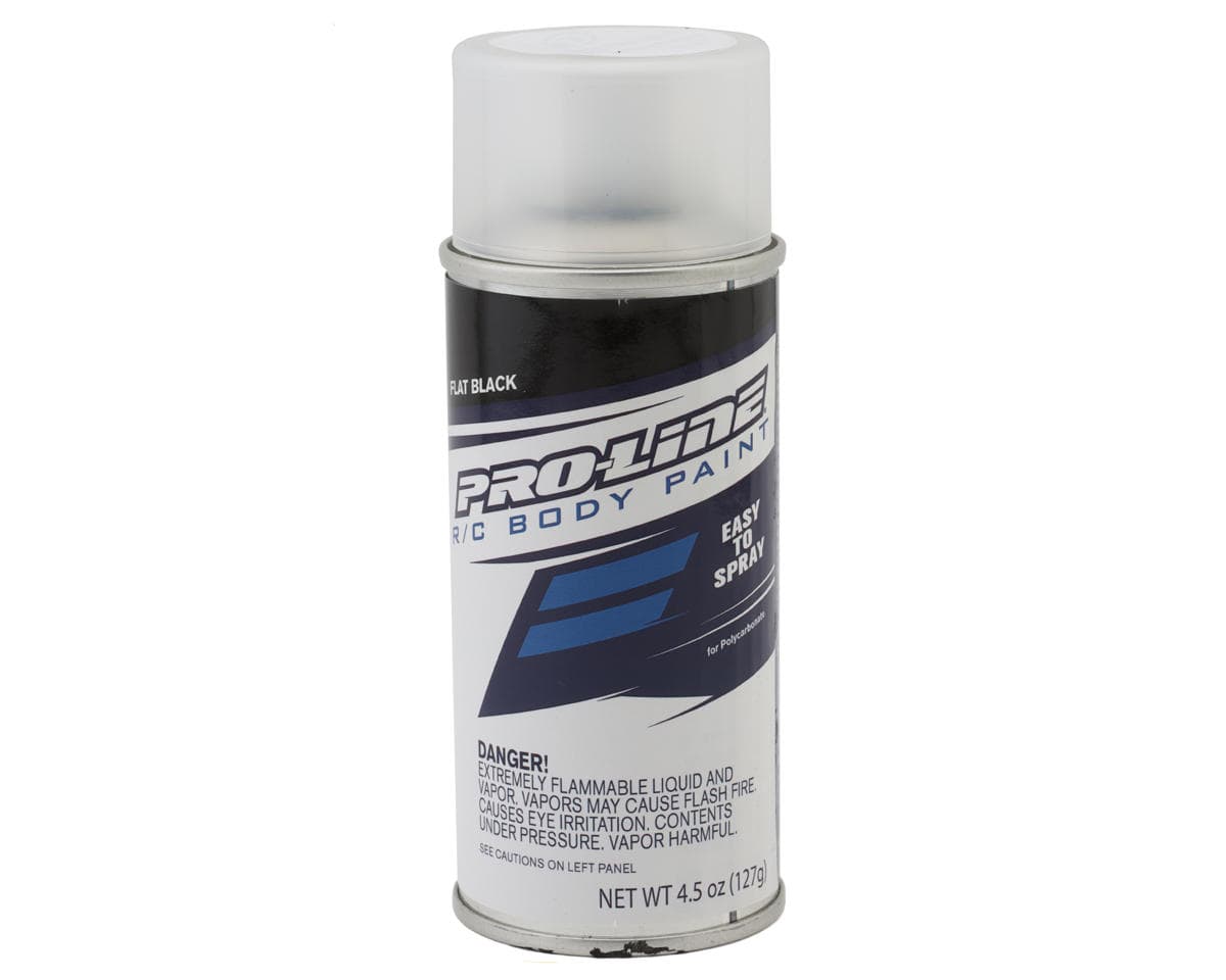 Pro-Line RC Body Spray Paint (Flat Black) (4.5oz)