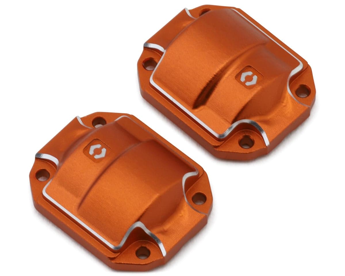 HPI Aluminum Differential Covers (Orange) (2)