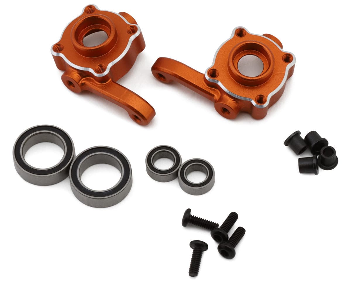 HPI Venture18 Aluminum Steering Knuckles (Orange) (2)